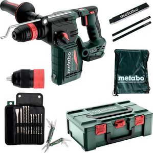 Metabo Akku Kombihammer KH 18 LTX BL 24 Q CAS + Bohrer- Meißelset + Sportbeutel Metabo Akku Kombihammer KH 18 LTX BL 24 Q CAS + Bohrer- Meißelset + Sportbeutel