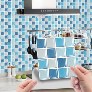 3D-Fliesenaufkleber Für Küche Badezimmer Selbstklebend Wandaufkleber Aufkleber,Farbe: Blau