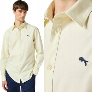 Wrangler Oxford Shirt Gelb Oxford Baumwolle Gelb Hemd Normalgröße XL