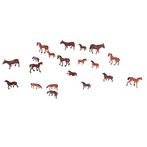 Bemalte Spur N Pferde | Modellbau Plastik (20 Stück)