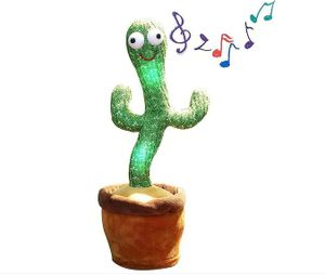 Mluvící kaktus plyšová hračka, tančící kaktus zpívající kaktus, kaktus plyšová panenka děti, kaktus měkké hračky dárky, plyšová panenka pro děti, elektronický třást tančící kaktus