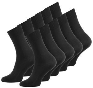 Cotton Prime® 10 Paar Business Socken 43-46 schwarz