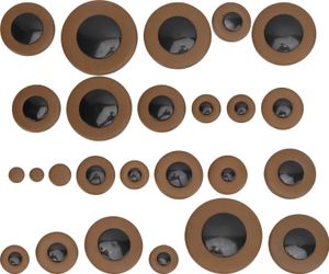 INF Alto Saxophon Pads, Kunstleder Saxophon Pads Ersatz Kit