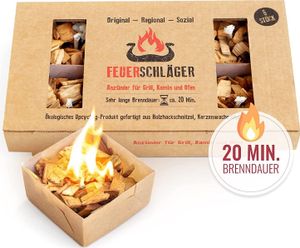 Kaminanzünder, Öko Anzünder, Bio Anzünder- 6er Pack Feuerschläger -Grillanzünder