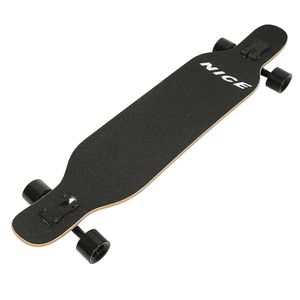 Longboard Skateboard mit ABEC-9 Kugellager Ahornholz Holzboard Komplettboard Teen Allrad-Skateboard 106x25.5cm