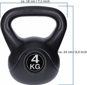 4 kg kettlebell, kettlebell, hojdacia činka, činka s veľkou ergonomickou rukoväťou