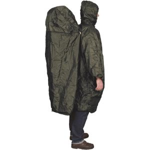 Travelsafe - TS2036-0900-L-XL - Regenponcho - mit Rucksack-Ergänzung - Gr. L-XL - grün