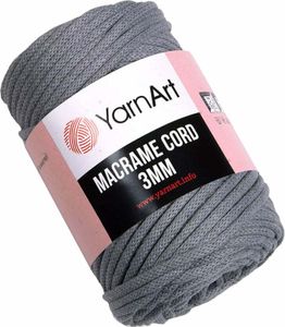 Yarn Art Macrame Cord 3 mm 85 m 774 Dark Grey Sznurek