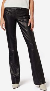 Damen Lederhose Lederjeans Schlaghose Ricano LOW CUT 2 – schwarz / S