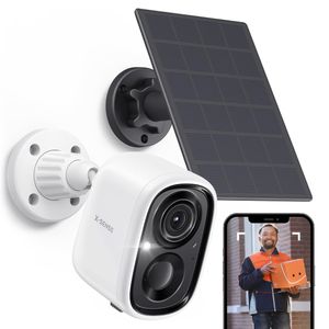 X-Sense SSC0A Überwachungskamera - Außenkamera drahtlos mit Solarpanel - Nachtsicht - WiFi mit App