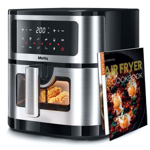 Heißluftfritteuse 7.5LXXL Air fryer Visuelle heissluftfriteuse LED-Touchscreen 1800,00 W, 10 Kochprogramme, digitales Display