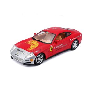 Bburago 18-26538 - Modellauto - Ferrari 612 Scaglietti China 15,000 Red Miles (rot, Maßstab 1:24)