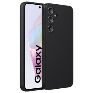 Silikonowe etui na telefon Samsung Galaxy A55 5G Protective Cover Matt Black Backcover Etui na telefon komórkowy