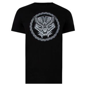 Black Panther - T-Shirt für Herren TV638 (L) (Schwarz/Weiß)