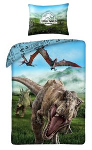 Jurassic World - Dinosaurier Bettwäsche, 140x200 & 70x90 cm