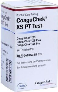 Testovacie prúžky CoaguChek XS PT, 24 testovacích prúžkov