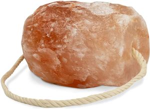 Hochwertiger Salzleckstein “Bergkristall” 2 x Leckstein mit Kordel, insgesamt ca. 9-10 kg, für Pferde, Schafe, Rinder, Wild, Viehsalz Mineralleckstein