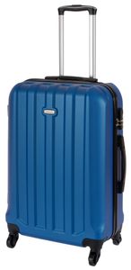 Cahoon – Hartschalen-Koffer Trolley 4-Rollen Reisekoffer / L 65 Liter / Farbe: blau