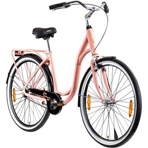 Galano Summer 28 Zoll Singlespeed Hollandrad Damenrad 700c Fixie Fahrrad Single Speed Bike Fixed Gear, Farbe:pfirsich, Rahmengröße:48 cm Galano Summer 28 Zoll Singlespeed Hollandrad Damenrad 700c Fixie Fahrrad Single Speed Bike Fixed Gear, Farbe:pfirsich, Rahmengröße:48 cm