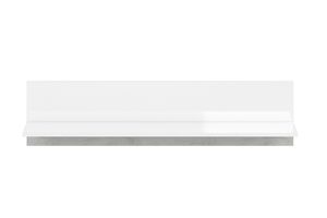 Konsimo Hängendes Regal im modernische still "HOSTA", Weiß, laminierte Platte, Modern, 120x29x18 cm
