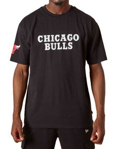 New Era - NBA Chicago Bulls Washed Pack Wordmark Oversized T-Shirt : Schwarz 3XL Farbe: Schwarz Größe: 3XL
