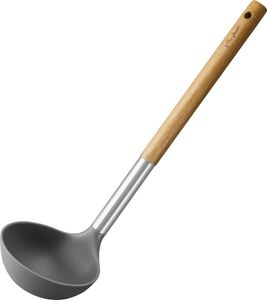 LAMART LT3975 Nylonová nberačka s drevenou rukoväťou, odoláva teplote do 210°C, akácia/nerez/nylon, dĺžka 29 cm