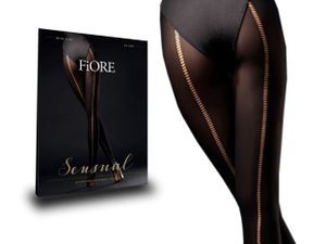 Fiore - Wild Side - Strumpfhose Damen gemusterte Feinstrumpfhose MIT NAHT 60DEN - 4