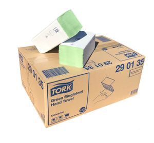 Tork Papierhandtücher Handtuchpapier Universal H3 290135 1-lagig grün Krepp ZZ-Falz