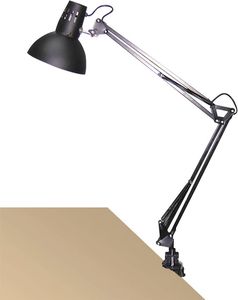 Čierna skrutkovacia stolná lampa E27 Arno 4215 Rabalux