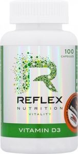 Reflex Nutrition Vitamín D3 100 kapsúl / Vitamín D / Vysoko učinná forma vitamínu D v kapsuliach