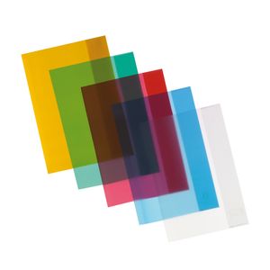 10 Herlitz Heftumschläge / Hefthüllen DIN A5 / 5 verschiedene Farben