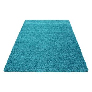 Ayyildiz Hali GmbH Kusový koberec LIFE 1500 Turkis, Modrá (Rozmer: 60 x 110 cm)