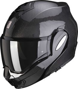Scorpion Exo-tech Evo Carbon Solid Modularhelm Schwarz L Schwarz L
