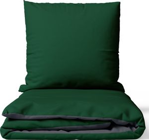 Bettwäsche 135x200 cm Baumwolle Luxus Satin 300 TC Hotelqualität Dunkelgrün Seidig Glatt Pflegeleicht Wendeseite & Reißverschluss Bettwäsche 135x200 cm Baumwolle Luxus Satin 300 TC Hotelqualität Dunkelgrün Seidig Glatt Pflegeleicht Wendeseite & Reißverschluss