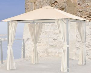 Ersatzdach 3x3m Sand für Gartenpavillon Nizza Pavillon Partyzelt