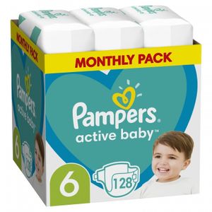 Pampers Windeln Active Baby 6, 13-18kg, 128szt.