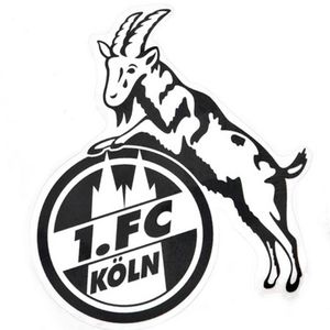 Sticker Aufkleber transparent (schwarz) 1. FC Köln