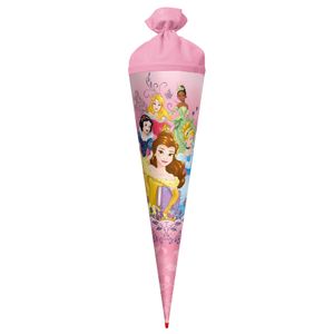 ROTH Schultüte groß Disney Princess 70 cm Glitter rund Filzverschluss ROT(H)-Spitze Zuckertüte Schulanfang