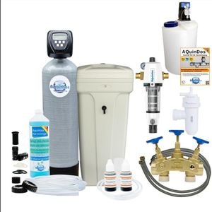 Wasserenthärtungsanlage Entkalkungsanlage MEC80 TOP-Line Wasserenthärter mit freistehendem Solebehälter + Set 7