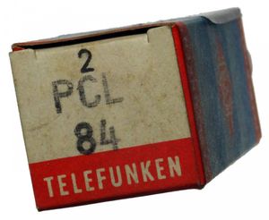 Elektronenröhre PCL84 mit Raute Telefunken ID9960