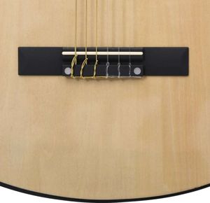 vidaXL Klassische Gitarre für Anfänger und Kinder 3/4 36" Lindenholz