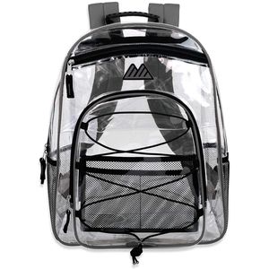 Klarer Rucksack, PVC-Material, langlebig und wasserdicht, durchsichtiger Hochleistungsrucksack für Sicherheits-Reisesportereignisse am College