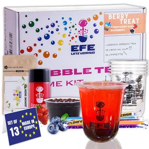 DIY Bubble Tea Geschenbox, Bubble Tea Home Kit, Boba Kit für 5-7 Personen