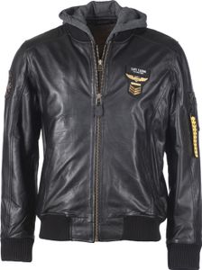 Top Gun Lederjacke TGJ1004 Herren black L