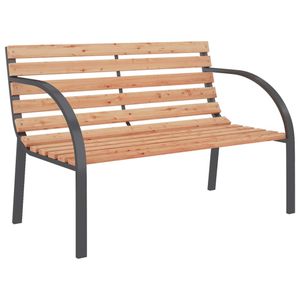 vidaXL Zahradní lavička 120 cm Dřevo a železo