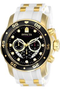 Invicta Pro Diver - SCUBA 20289 Herren armbanduhr - Quarzuhrwerk - Edelstahl mit schwarzen zifferblat - 48mm