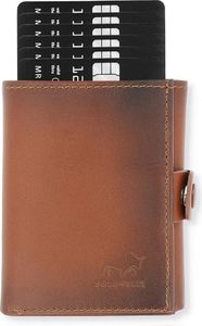 RIVA Slim Wallet mit Münzfach inkl. 12 Karten l Slim wallet Riva RFID-Schutz l Kartenetui mit Münzfach Leder l verschiedene Farben l Quintus e-Com