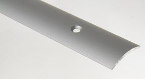 Übergangsschiene halbrund 30mm Alu-Silber Mitte 100cm SB