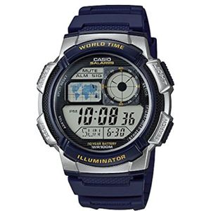 CASIO Mod. WORLD TIME ILLUMINATOR - 5 Alarms, 10 Year battery