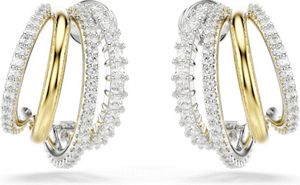 Swarovski 5689718 - Hyperbola - Zlatá a strieborná farba - Náušnice